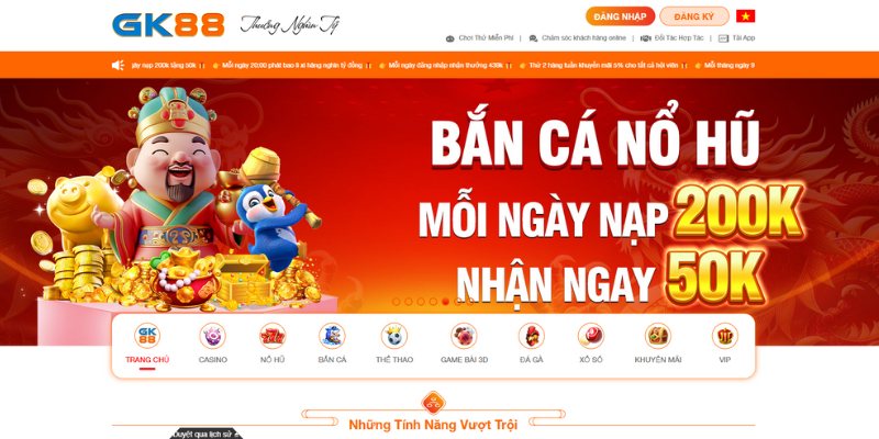 Nhà cái GK88 - Top game bài đổi thưởng 2024